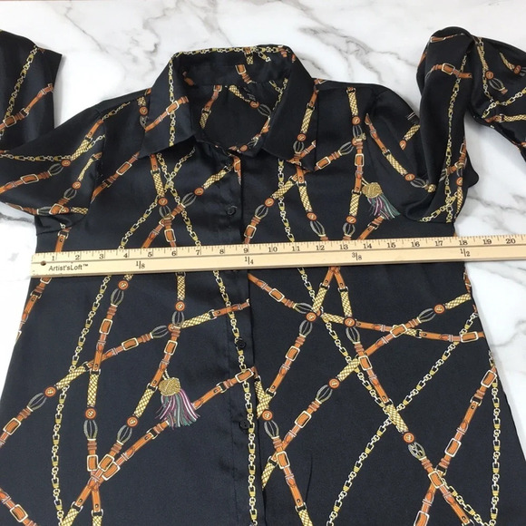 Zara TRF Collection Black Button Front Womens XS Horse Riding Equestrian Tunic - Picture 8 of 10